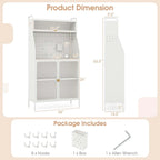 63.5 H Kitchen Buffet Cabinet Pantry Organizers Standing Bakers Rack