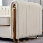 Contemporary Velvet Sofa Couch for Living Room
