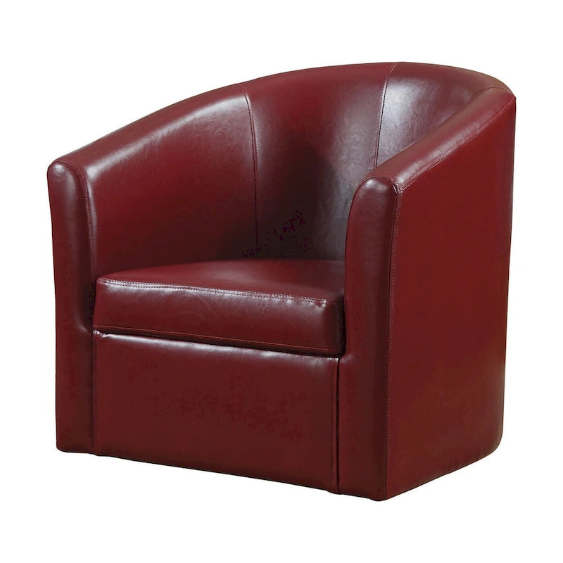 Fauteuil d'appoint compact et élégant, rouge
