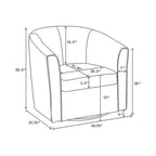 Fauteuil d'appoint compact et élégant, rouge