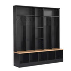 Porte-manteau de hall Merax large avec banc de rangement