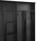 Porte-manteau de hall Merax large avec banc de rangement