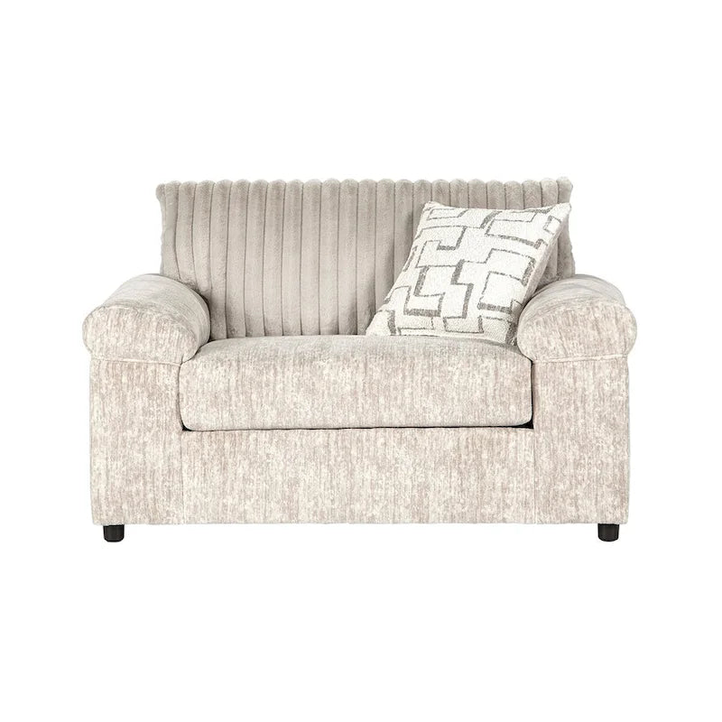 Roundhill Furniture Nason Wide Wale Corduroy Living Room 4-Piece Sofa Set