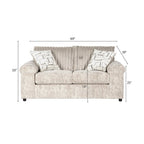Roundhill Furniture Nason Wide Wale Corduroy Living Room 4-Piece Sofa Set