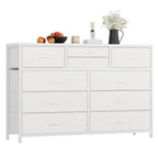 10 Drawer Dresser TV Stand - 55 inches