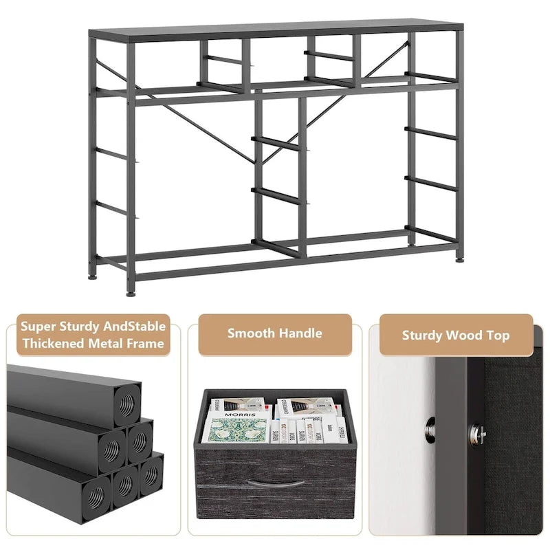 10 Drawer Dresser TV Stand - 55 inches