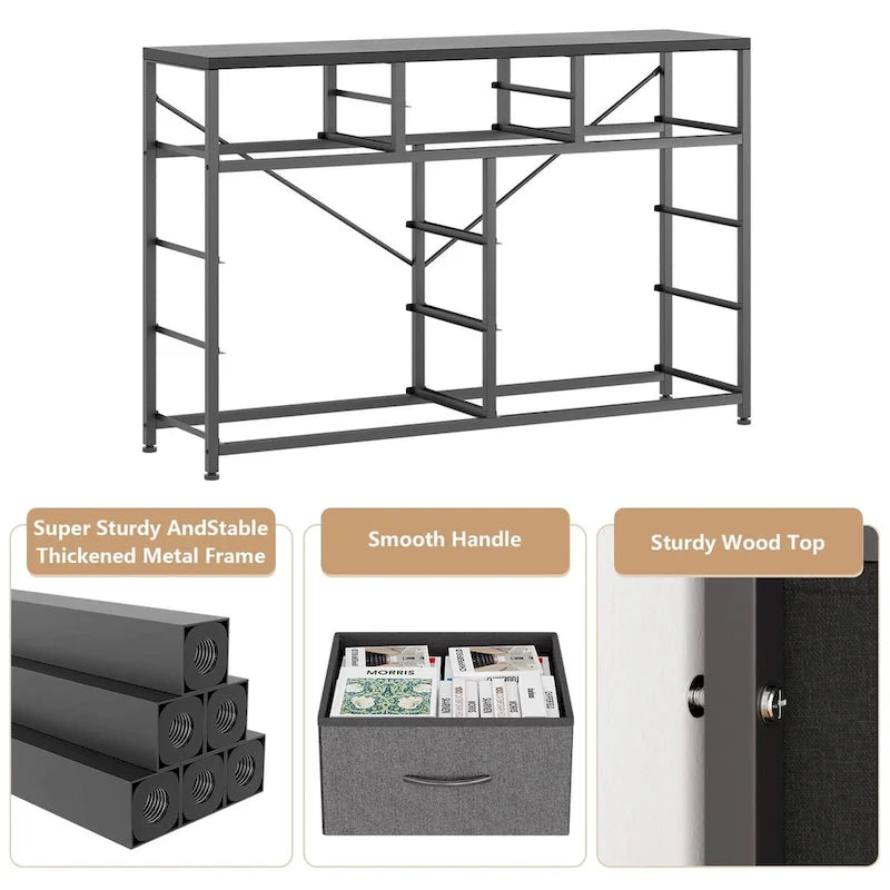 10 Drawer Dresser TV Stand - 55 inches