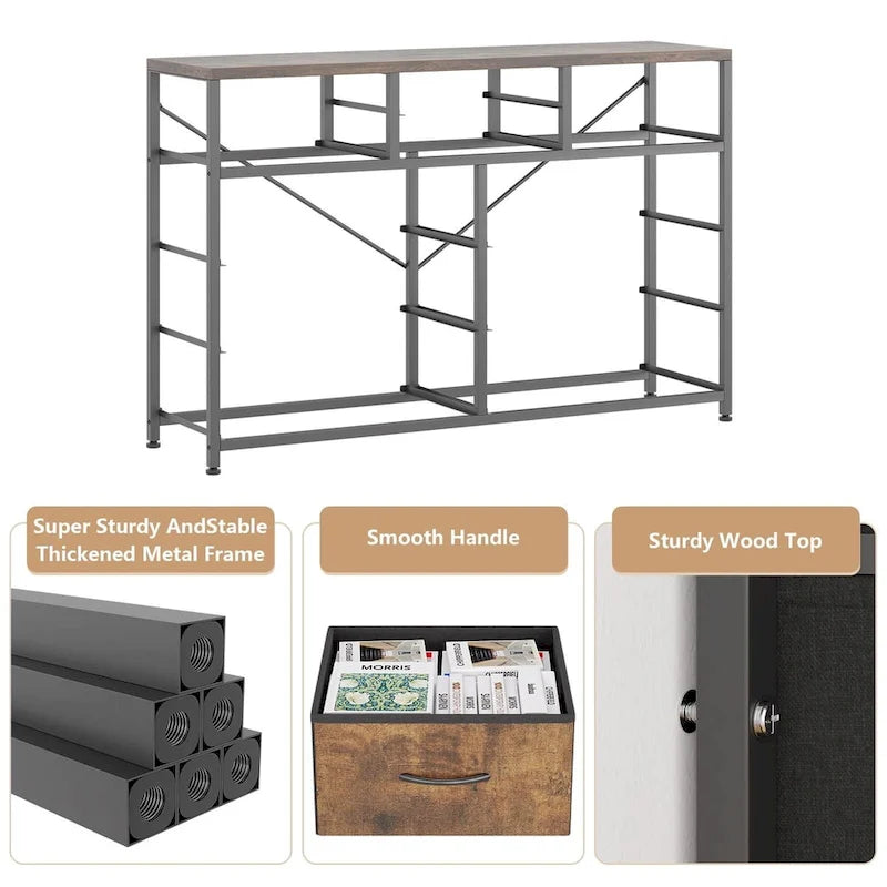 10 Drawer Dresser TV Stand - 55 inches