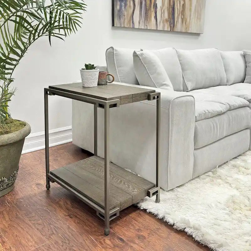 Ensemble de 3 tables basses et 2 tables d'appoint