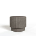 Table d'appoint moderne en béton gris Modrest Gruver