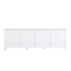 71 TV Cabinet w/ Solidwood Frame, Changhong Glass Door, Metal Handle