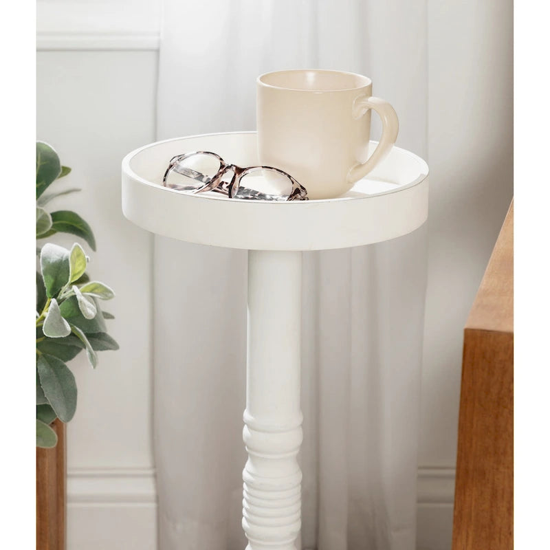 Table d'appoint piédestal Kate and Laurel Bellport - 10x10x22
