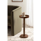 Kate and Laurel Bellport Pedestal End Table - 10x10x22