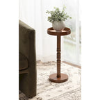 Kate and Laurel Bellport Pedestal End Table - 10x10x22