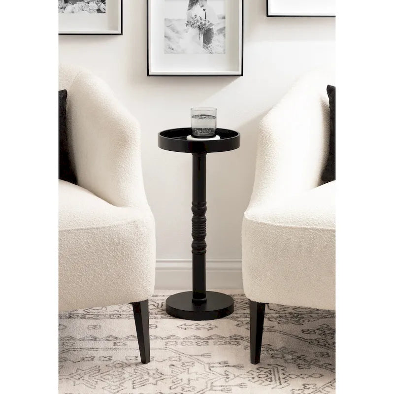 Kate and Laurel Bellport Pedestal End Table - 10x10x22
