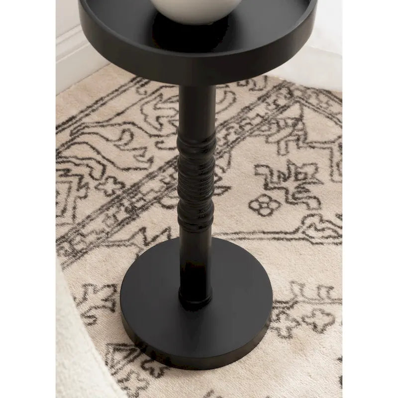 Kate and Laurel Bellport Pedestal End Table - 10x10x22