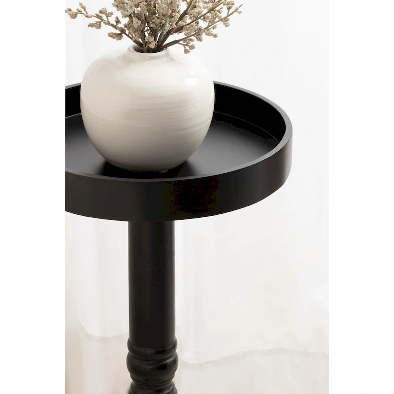 Kate and Laurel Bellport Pedestal End Table - 10x10x22