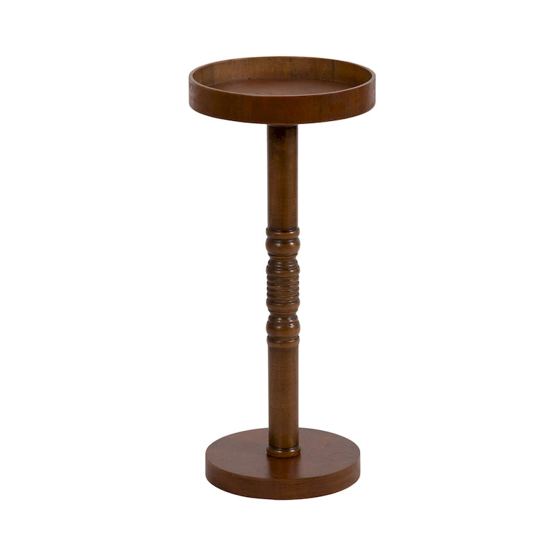 Kate and Laurel Bellport Pedestal End Table - 10x10x22