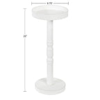 Kate and Laurel Bellport Pedestal End Table - 10x10x22