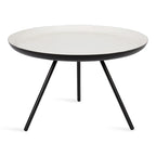 Kate and Laurel Laranya Round Metal Coffee Table - 25 Diameter