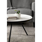 Kate and Laurel Laranya Round Metal Coffee Table - 25 Diameter