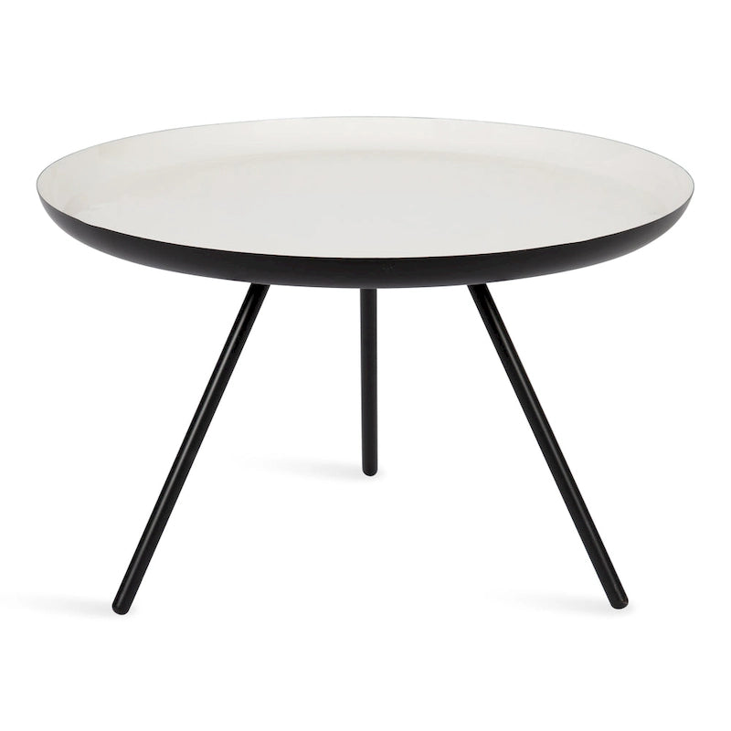 Kate and Laurel Laranya Round Metal Coffee Table - 25 Diameter