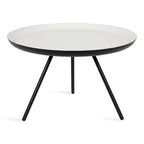 Kate and Laurel Laranya Round Metal Coffee Table - 25 Diameter