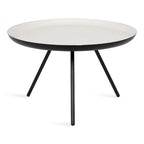 Kate and Laurel Laranya Round Metal Coffee Table - 25 Diameter