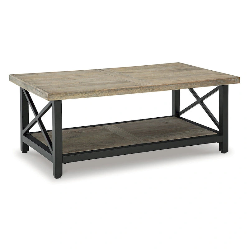 Signature Design by Ashley Bristenfort Table Basse Marron/Noir - 46L x 26P x 18H