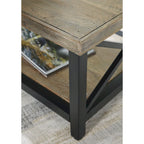 Signature Design by Ashley Bristenfort Brown/Black Coffee Table - 46W x 26D x 18H