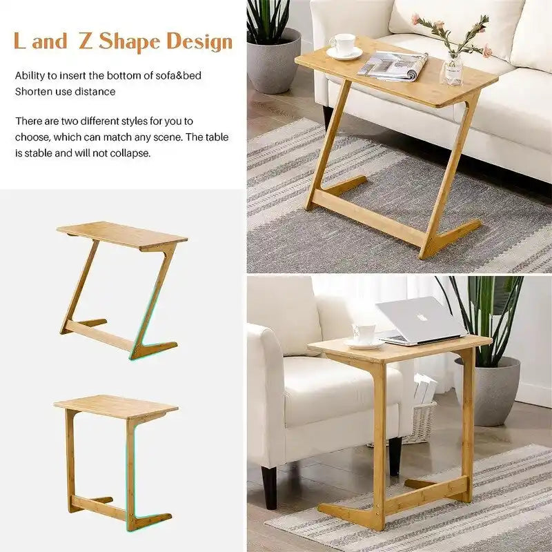 Table d'appoint en C - 15,75P x 23,6L x 25,6H