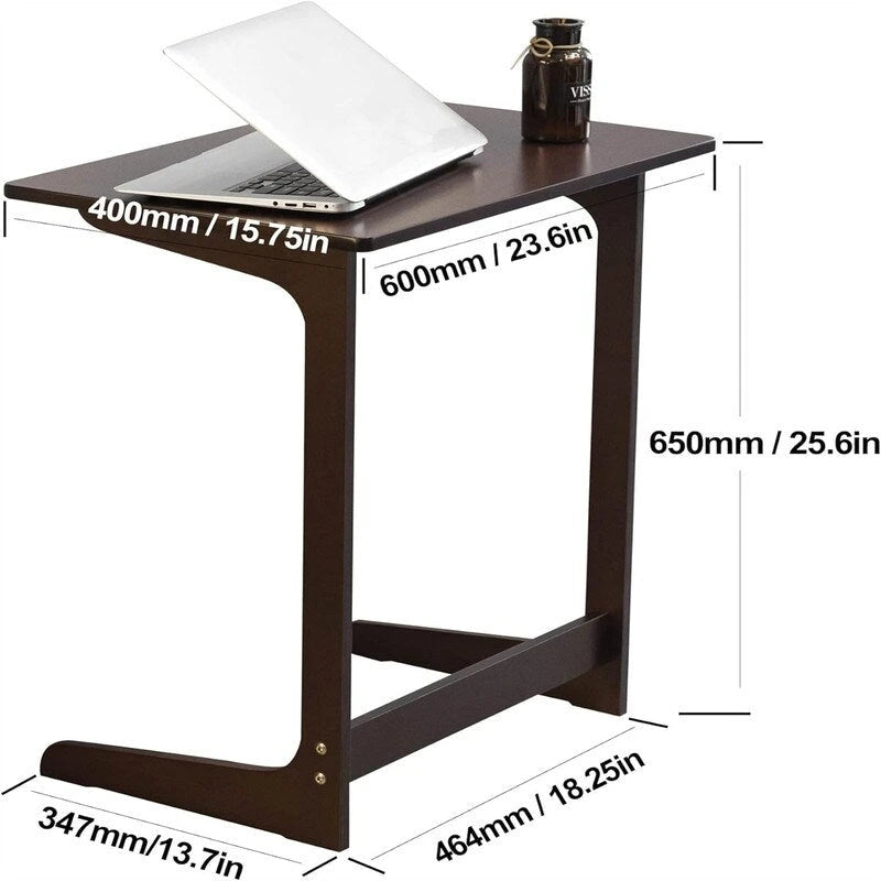 Table d'appoint en C - 15,75P x 23,6L x 25,6H