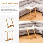 Table d'appoint en C - 15,75P x 23,6L x 25,6H