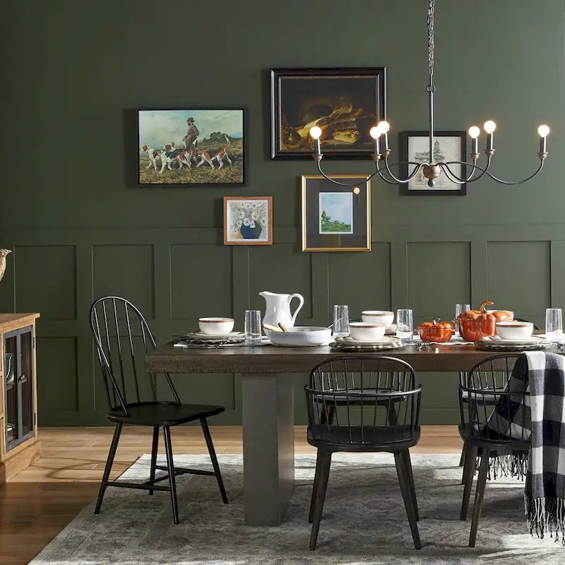 Blake Reclaimed Wood and Concrete Dining Table by iNSPIRE Q Artisan - Brown