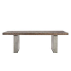 Blake Reclaimed Wood and Concrete Dining Table by iNSPIRE Q Artisan - Brown