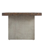 Blake Reclaimed Wood and Concrete Dining Table by iNSPIRE Q Artisan - Brown