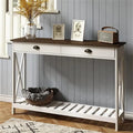 Console d'entrée de ferme 47 avec tiroir - 11,8P x 47,19L x 31,5H