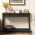 Console d'entrée de ferme 47 avec tiroir - 11,8P x 47,19L x 31,5H