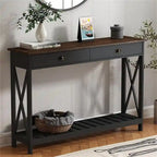Console d'entrée de ferme 47 avec tiroir - 11,8P x 47,19L x 31,5H