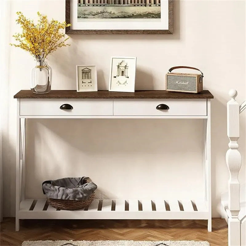 Console d'entrée de ferme 47 avec tiroir - 11,8P x 47,19L x 31,5H