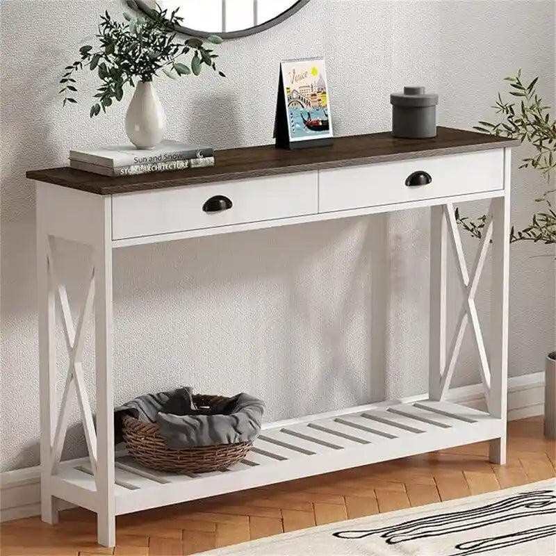 Console d'entrée de ferme 47 avec tiroir - 11,8P x 47,19L x 31,5H