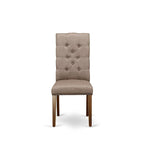 East West Furniture Dinette Set Contains a Rectangle Butterfly Leaf Dining Table and Dining Chairs (Chair Seat Color Options)