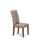 East West Furniture Dinette Set Contains a Rectangle Butterfly Leaf Dining Table and Dining Chairs (Chair Seat Color Options)
