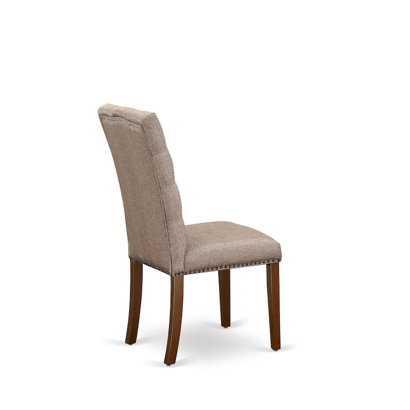 East West Furniture Dinette Set Contains a Rectangle Butterfly Leaf Dining Table and Dining Chairs (Chair Seat Color Options)