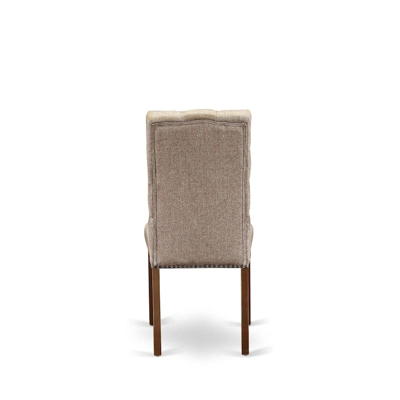 East West Furniture Dinette Set Contains a Rectangle Butterfly Leaf Dining Table and Dining Chairs (Chair Seat Color Options)