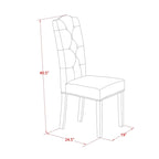 East West Furniture Dinette Set Contains a Rectangle Butterfly Leaf Dining Table and Dining Chairs (Chair Seat Color Options)