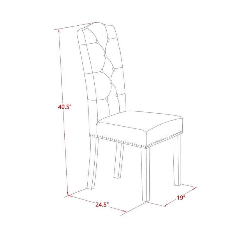 East West Furniture Dinette Set Contains a Rectangle Butterfly Leaf Dining Table and Dining Chairs (Chair Seat Color Options)