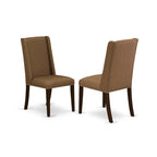 East West Furniture Dinette Set Contains a Rectangle Butterfly Leaf Dining Table and Dining Chairs (Chair Seat Color Options)