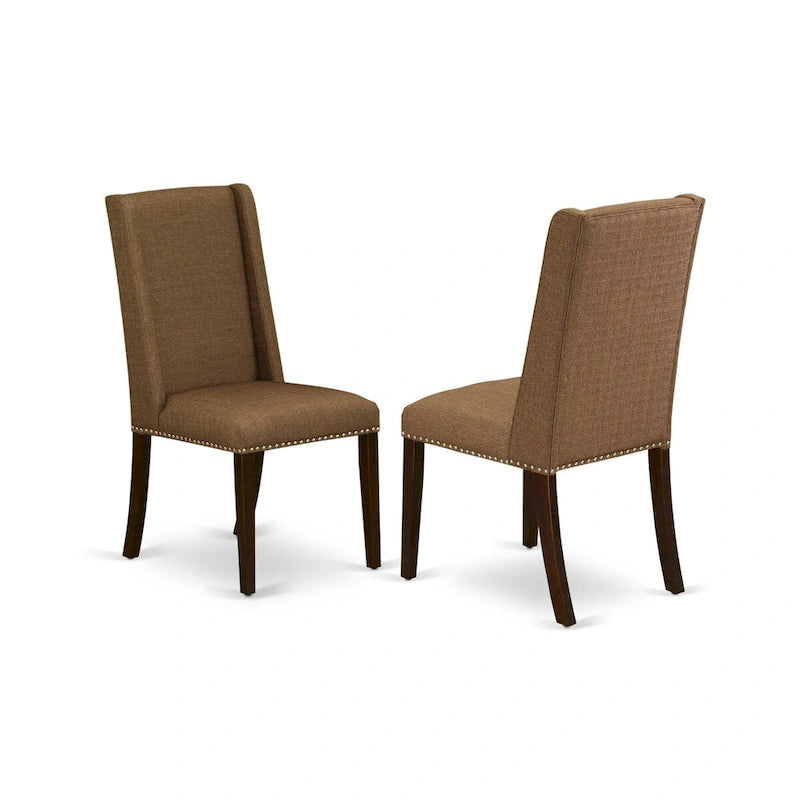East West Furniture Dinette Set Contains a Rectangle Butterfly Leaf Dining Table and Dining Chairs (Chair Seat Color Options)