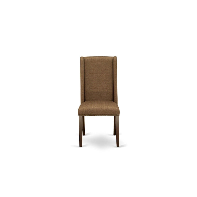 East West Furniture Dinette Set Contains a Rectangle Butterfly Leaf Dining Table and Dining Chairs (Chair Seat Color Options)